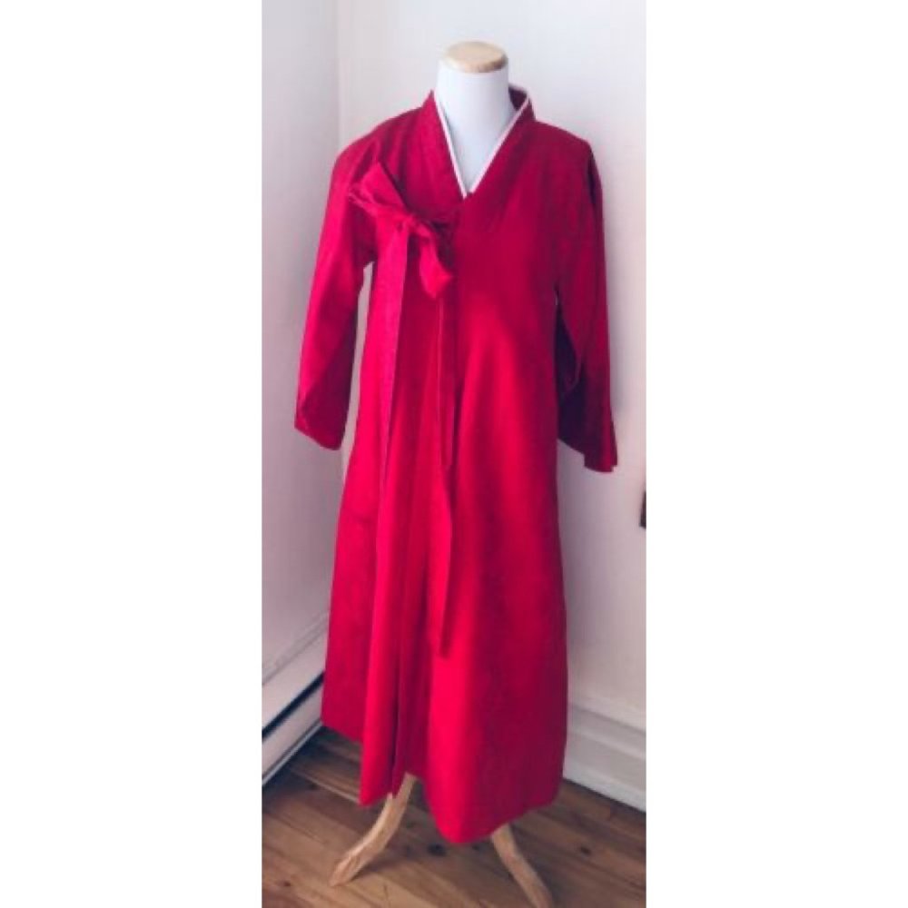 Gorgeous Vintage One of A Kind Handmade Red Kimono Size Medium